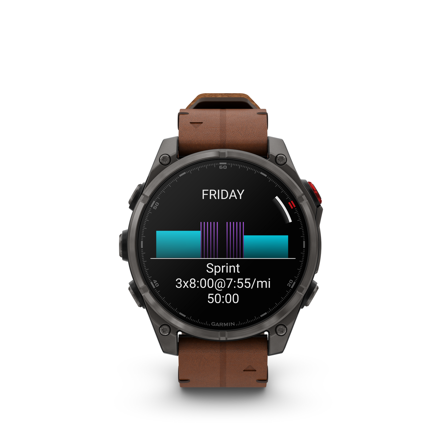 Reloj Garmin Fénix 8 PRO - 47mm Amoled Sapphire Titanio DLC Correa Cuero 010-03198-40