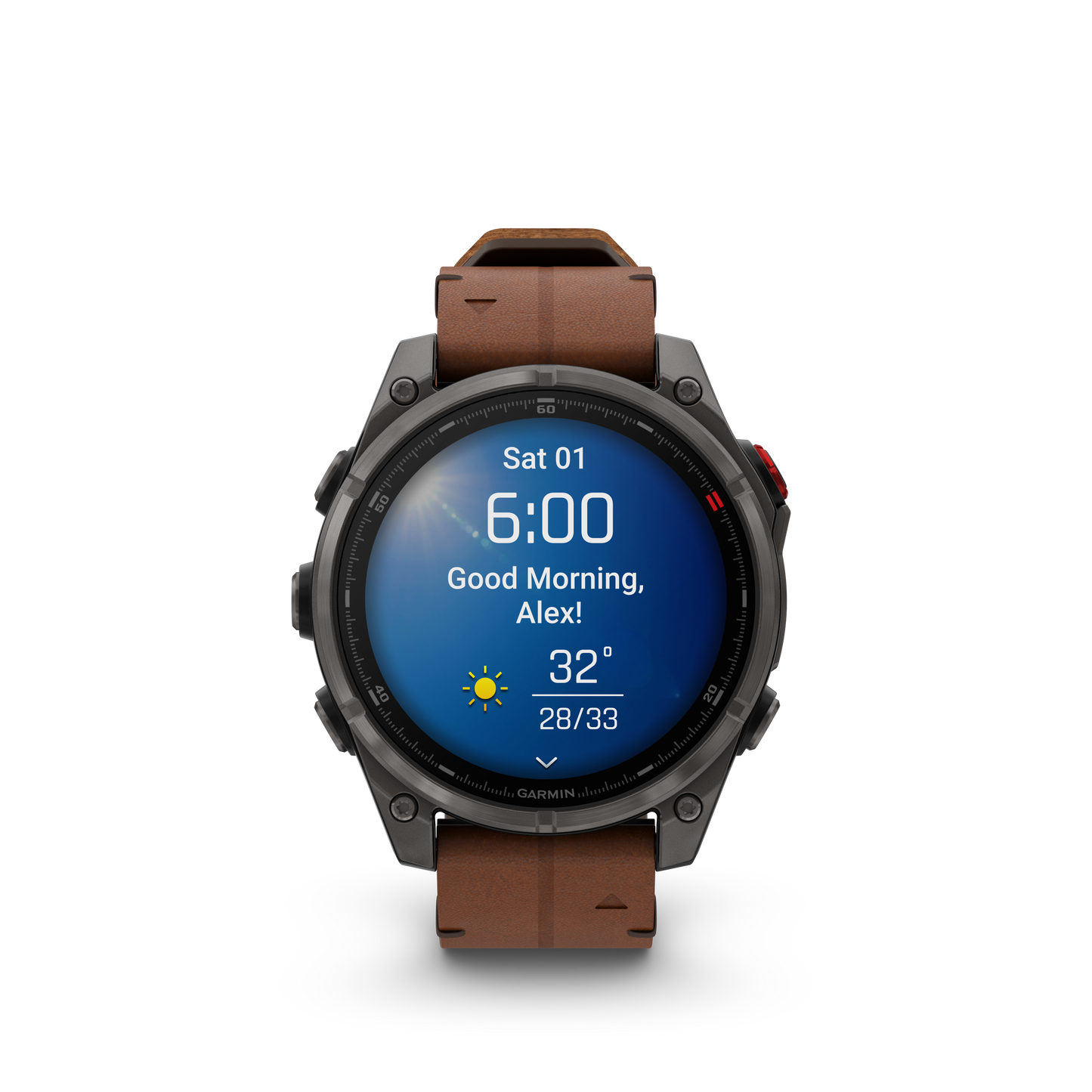 Reloj Garmin Fénix 8 PRO - 47mm Amoled Sapphire Titanio DLC Correa Cuero 010-03198-40