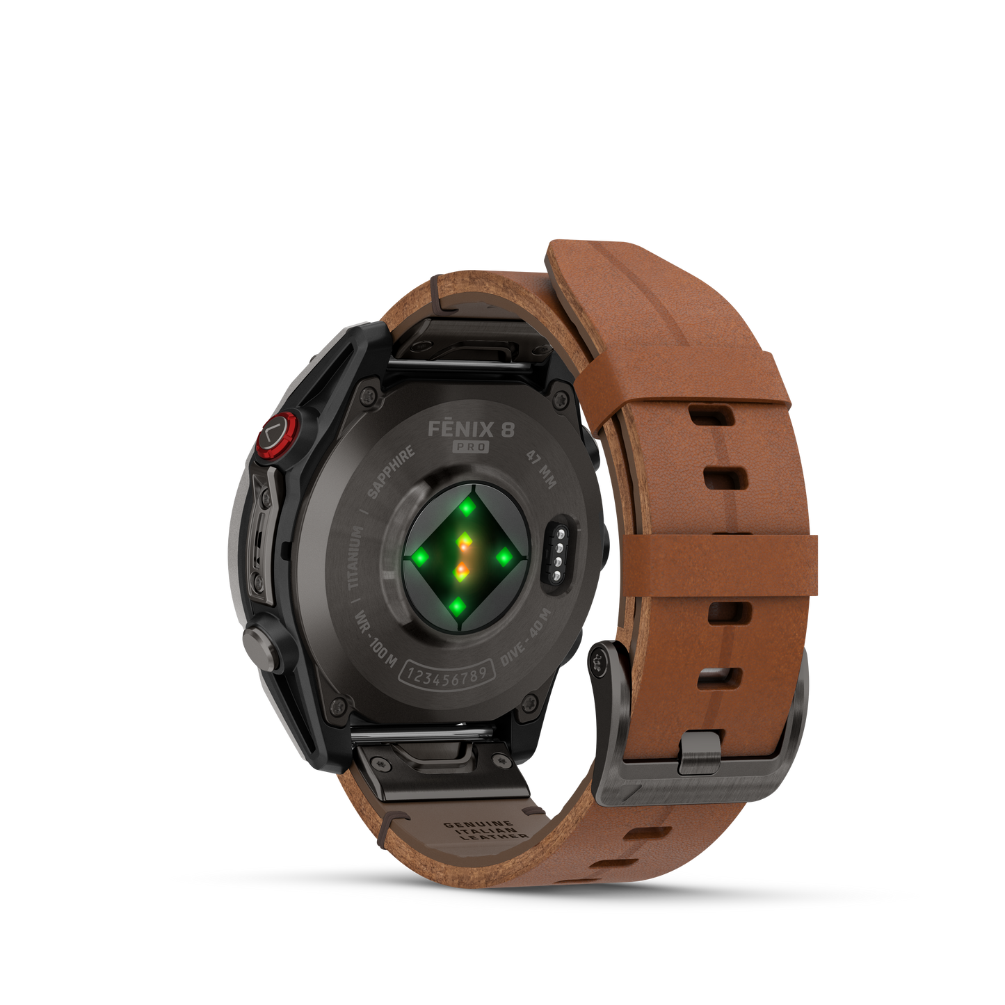 Reloj Garmin Fénix 8 PRO - 47mm Amoled Sapphire Titanio DLC Correa Cuero 010-03198-40