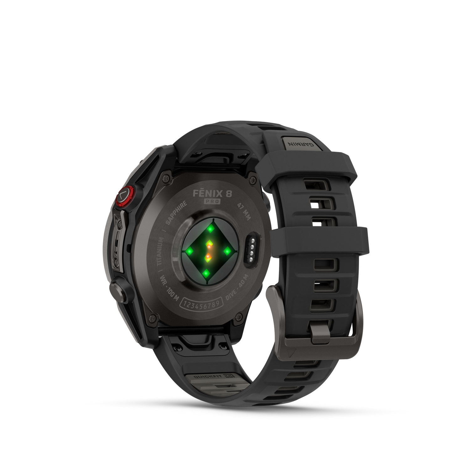 Reloj Garmin Fénix 8 PRO - 47mm Amoled Sapphire Titanio DLC Correa Silicona Negra 010-03198-01