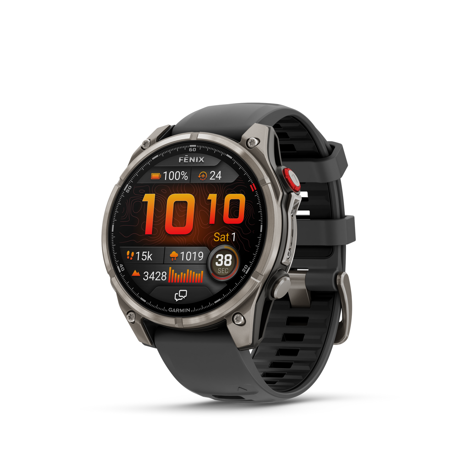 Reloj Garmin Fénix 8 PRO - 47mm Amoled Sapphire Titanio Correa Silicona Negra/Gris 010-03198-11
