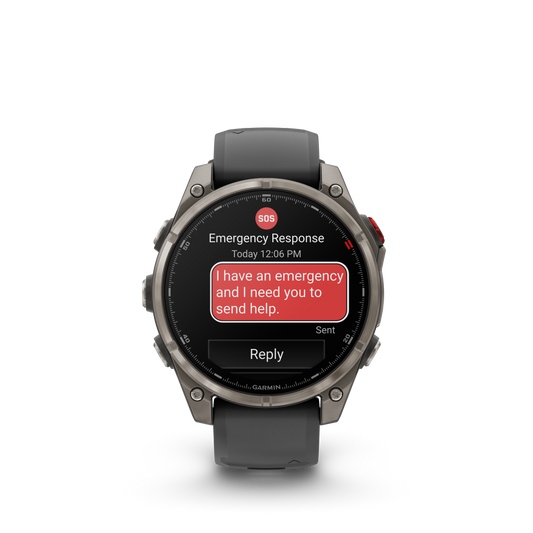 Reloj Garmin Fénix 8 PRO - 47mm Amoled Sapphire Titanio Correa Silicona Negra/Gris 010-03198-11