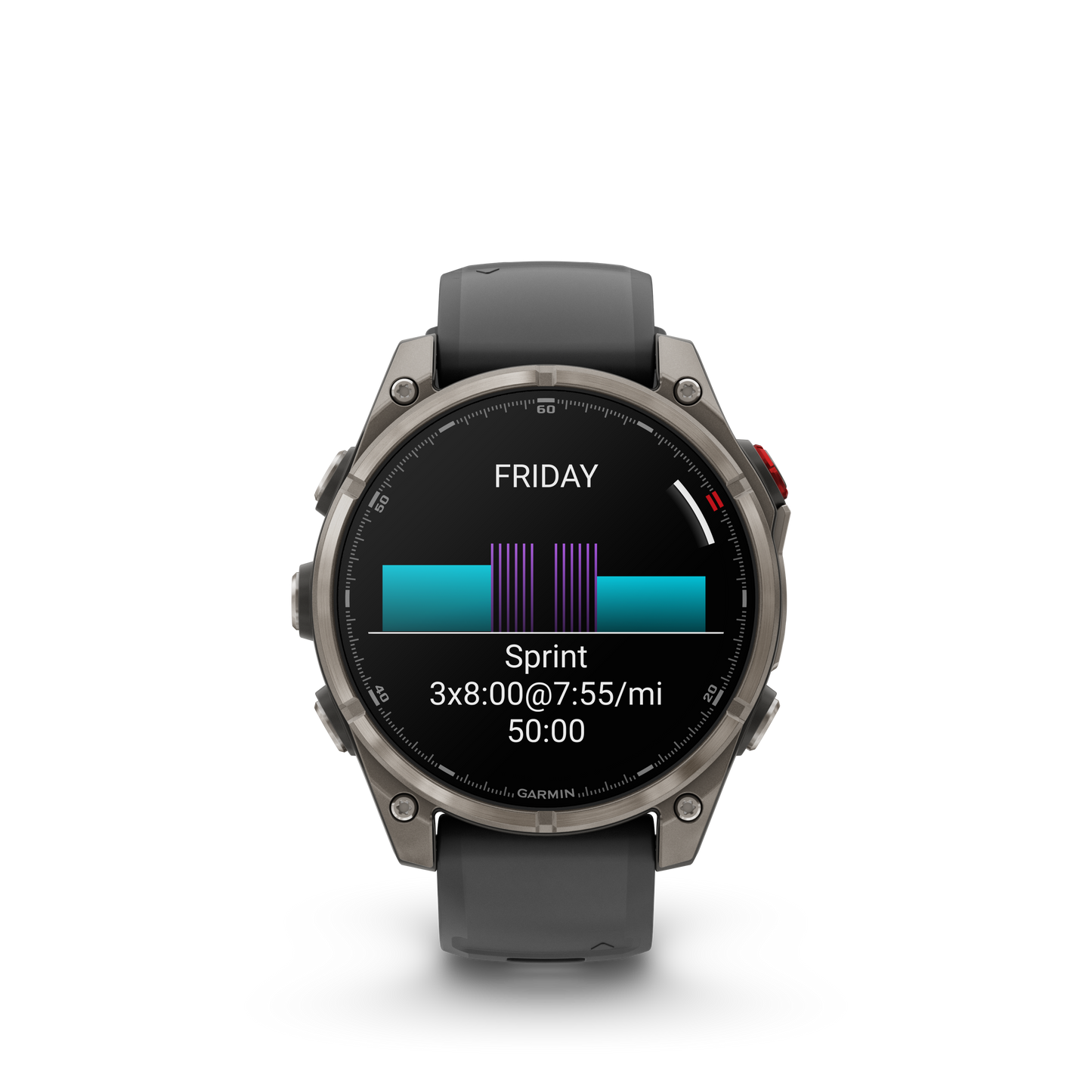 Reloj Garmin Fénix 8 PRO - 47mm Amoled Sapphire Titanio Correa Silicona Negra/Gris 010-03198-11