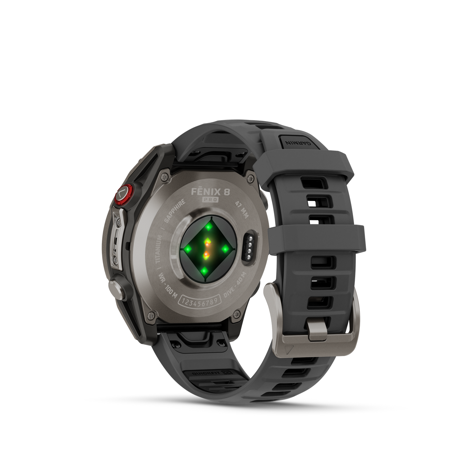 Reloj Garmin Fénix 8 PRO - 47mm Amoled Sapphire Titanio Correa Silicona Negra/Gris 010-03198-11