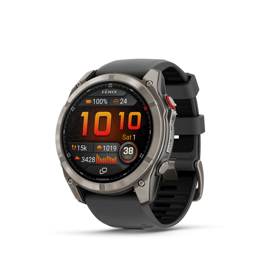 Reloj Garmin Fénix 8 PRO - 51mm Amoled Sapphire Titanio Correa Silicona Negra/Gris 010-03199-11