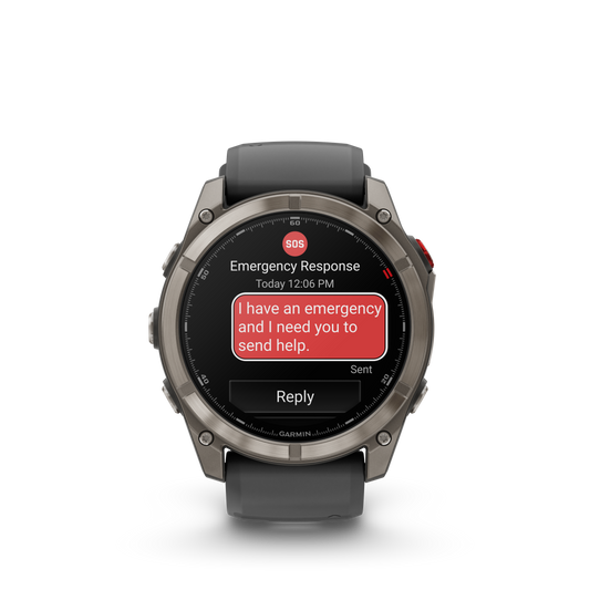 Reloj Garmin Fénix 8 PRO - 51mm Amoled Sapphire Titanio Correa Silicona Negra/Gris 010-03199-11