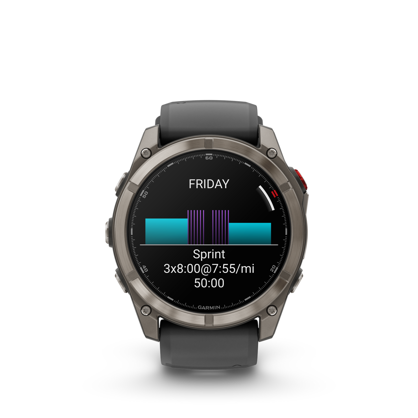 Reloj Garmin Fénix 8 PRO - 51mm Amoled Sapphire Titanio Correa Silicona Negra/Gris 010-03199-11