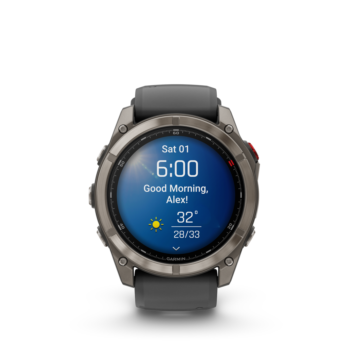 Reloj Garmin Fénix 8 PRO - 51mm Amoled Sapphire Titanio Correa Silicona Negra/Gris 010-03199-11