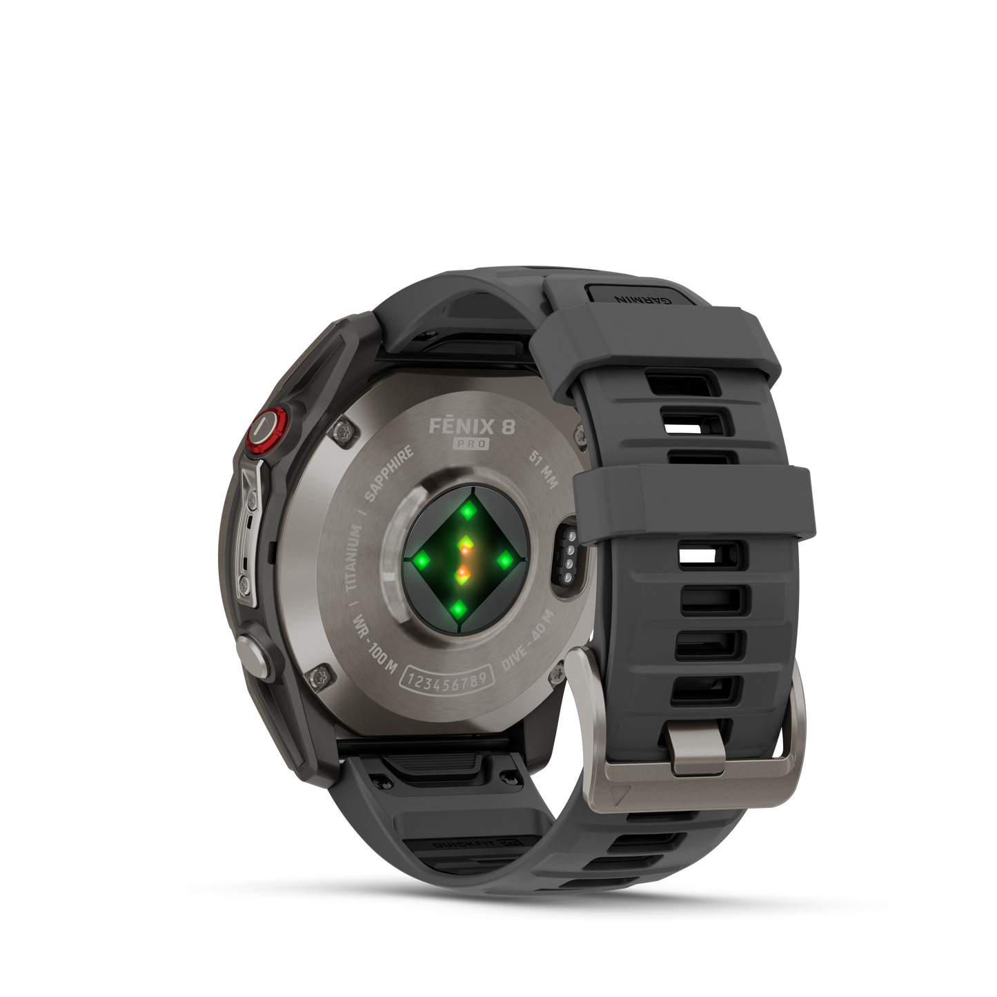 Reloj Garmin Fénix 8 PRO - 51mm Amoled Sapphire Titanio Correa Silicona Negra/Gris 010-03199-11