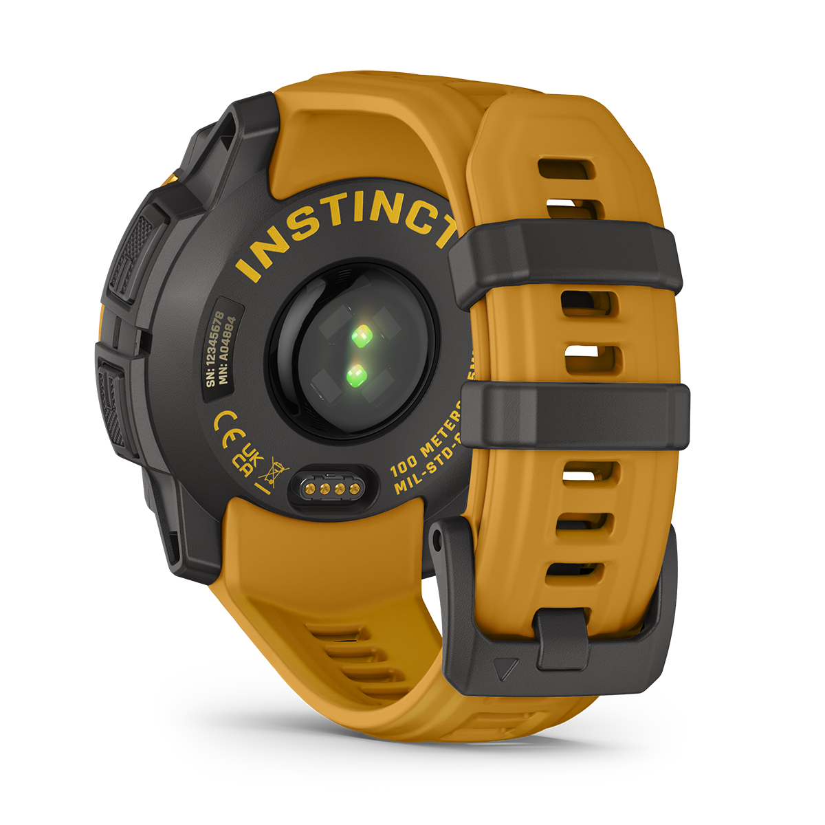 Reloj Garmin Instinct 3 - 45mm, Solar Naranja con Correa Naranja 010-02934-02