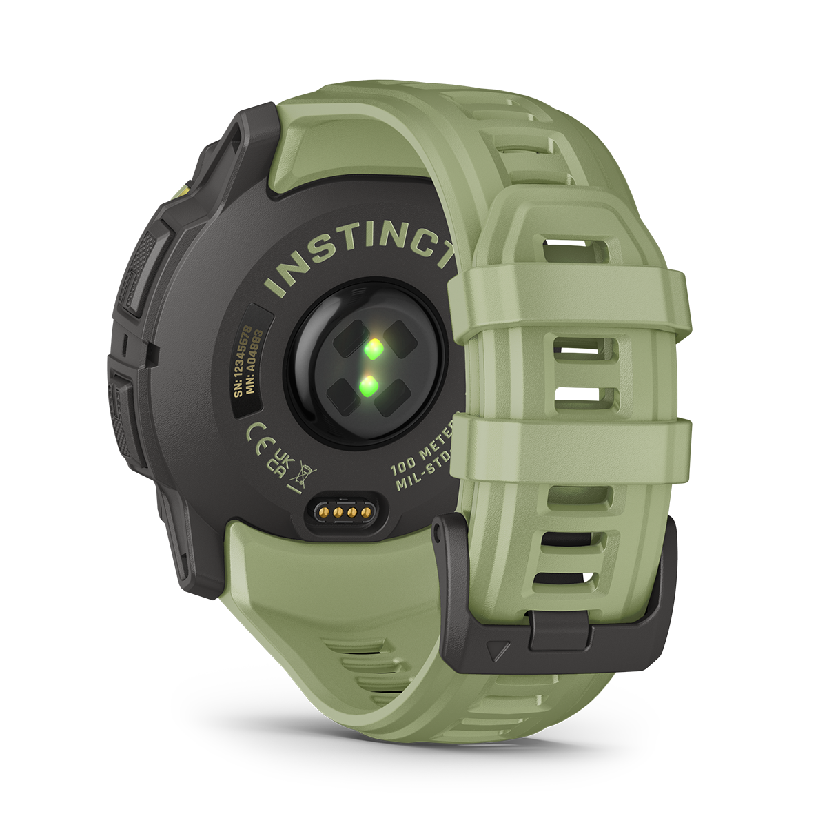 Reloj Garmin Instinct 3 - 50mm, AMOLED Verde con Correa Verde 010-03020-02