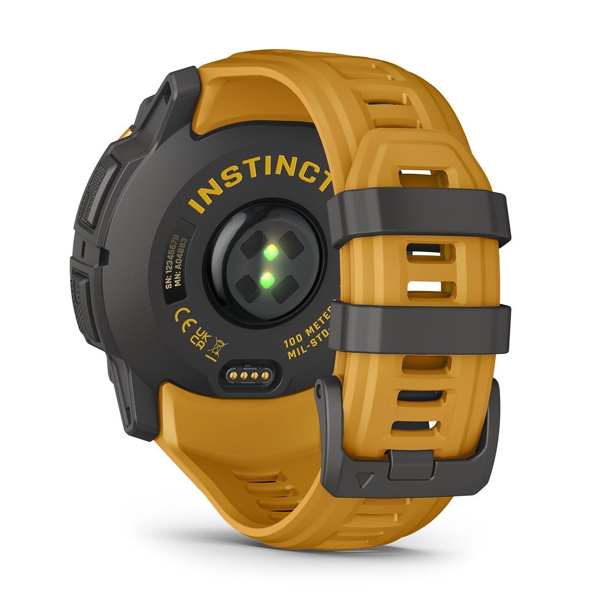 Reloj Garmin Instinct 3 - 50mm, Solar Naranja con Correa Naranja 010-02935-02