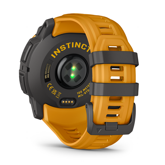 Reloj Garmin Instinct 3 - 50mm, Solar Naranja con Correa Naranja 010-02935-02