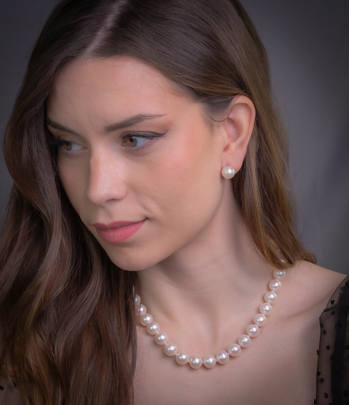 Collar de Perlas Freshwaters y Cierre de Plata de Ley 925 Modelo Elisabeth