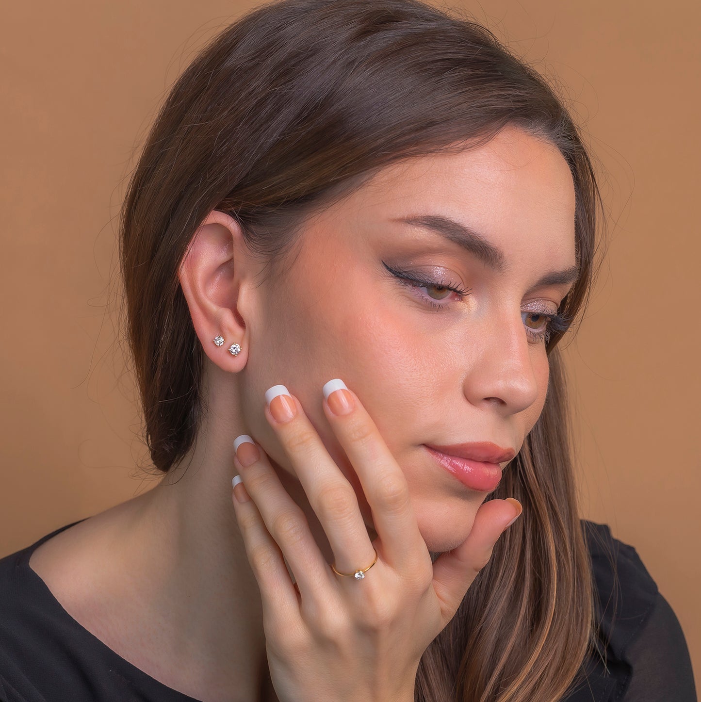Pendientes Mercier Oro 18k y 1CT de Diamantes Certificado IGI