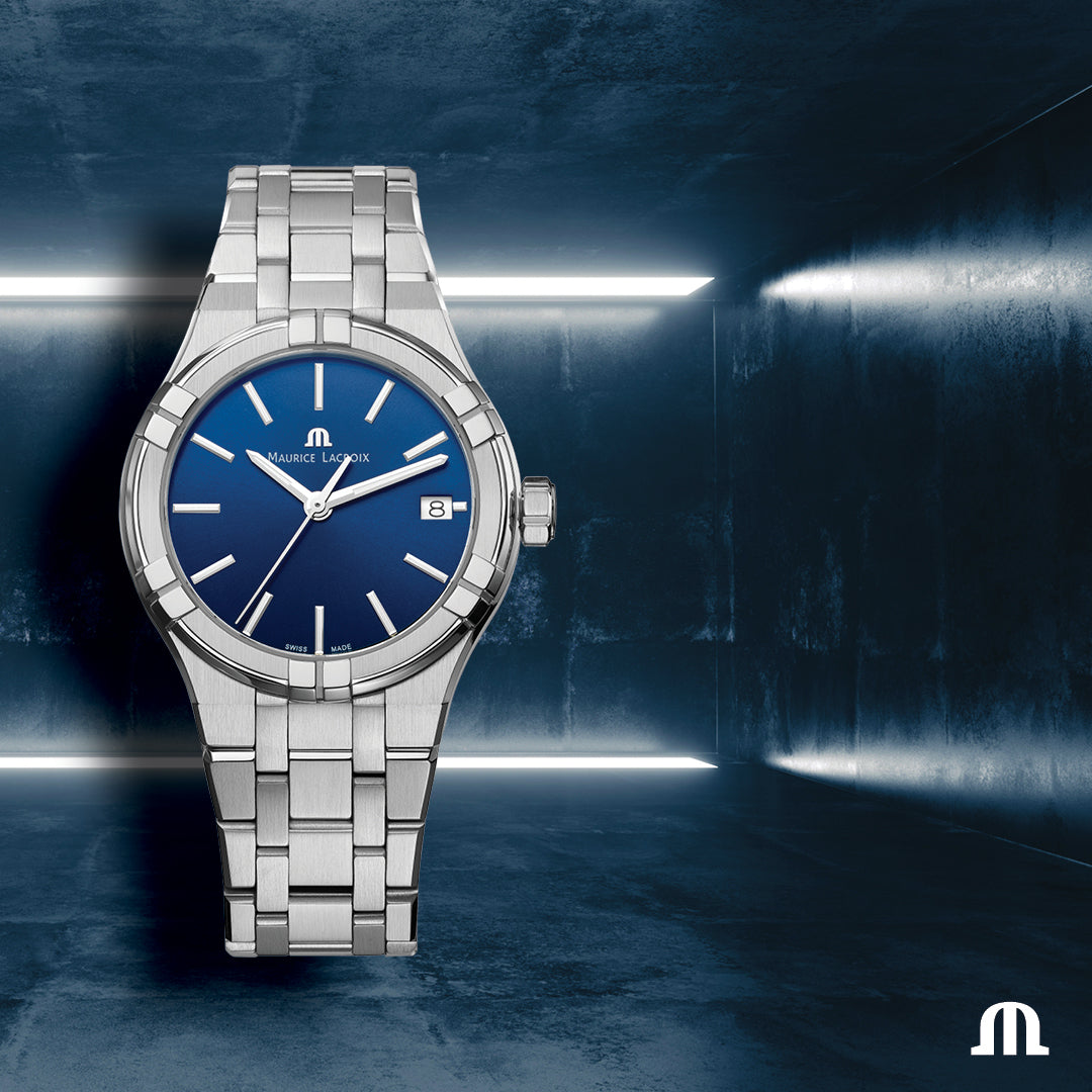 Reloj Maurice Lacroix Aikon Quartz Date 35mm AI1106-SS002-430-1