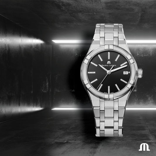 Reloj Maurice Lacroix AIKON QUARTZ DATE 35MM AI1106-SS002-350-1