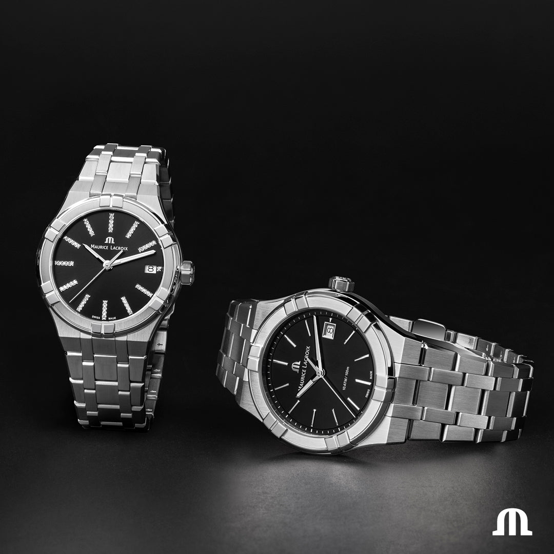 Reloj Maurice Lacroix AIKON QUARTZ DATE 35MM AI1106-SS002-350-1