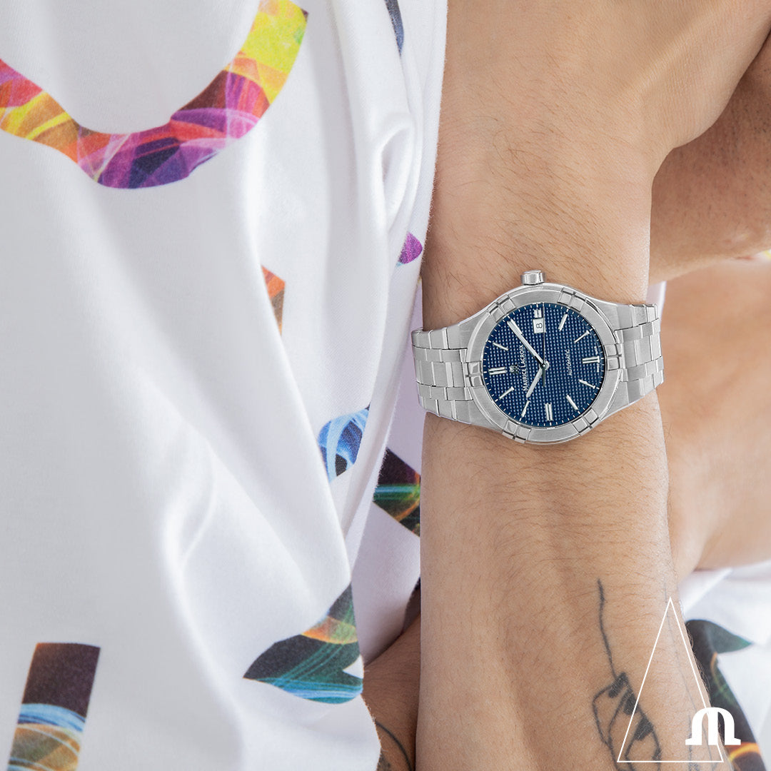 Reloj Maurice Lacroix AIKON AUTOMATIC DATE 42MM AI6008-SS002-430-1