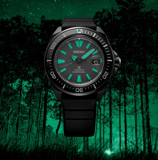 Reloj Seiko Prospex Black Series Nightvision Samurai SRPH97K1
