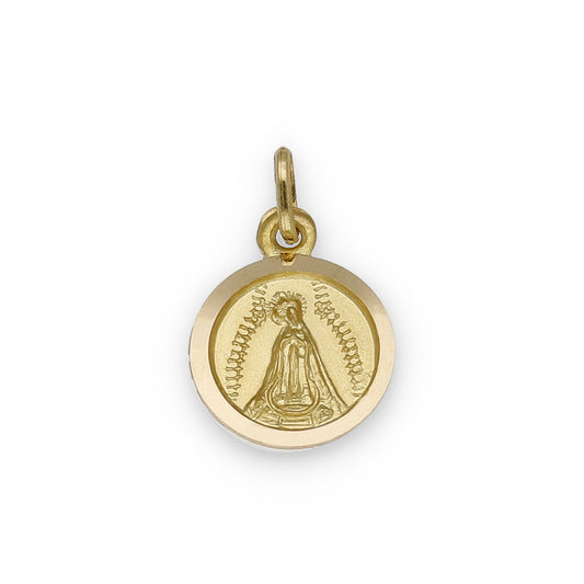 Medalla Virgen de la Soledad en Oro 18k Modelo Pequeño