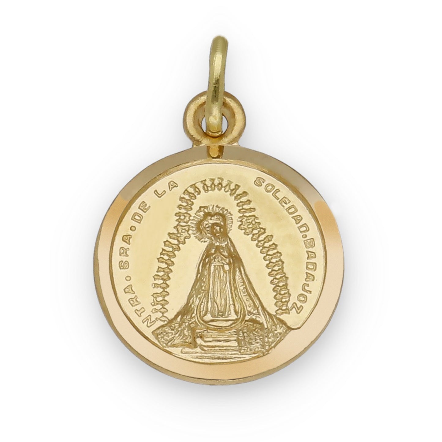 Medalla Virgen de la Soledad en Oro 18k Modelo Grande
