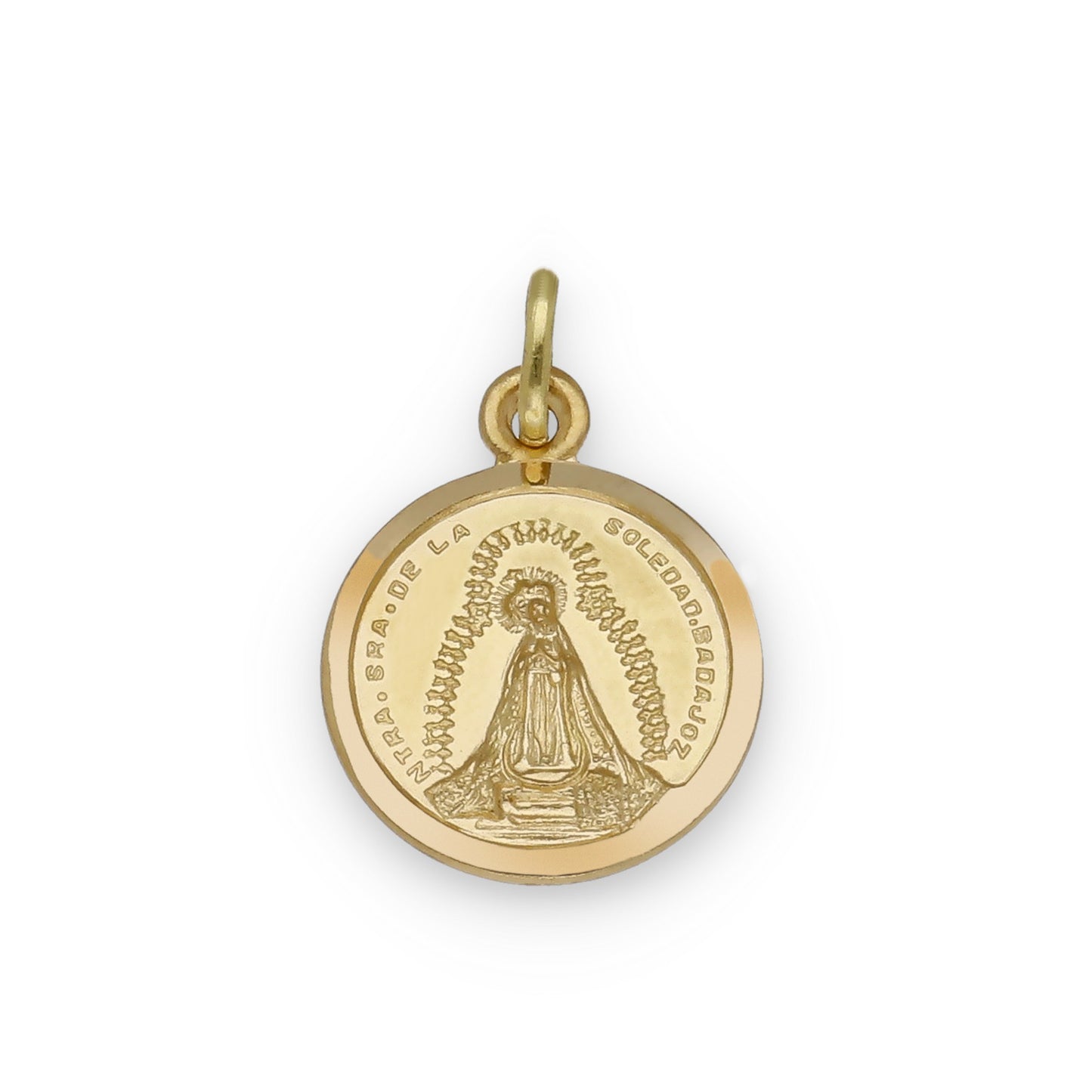 Medalla Virgen de la Soledad en Oro 18k Modelo Grande