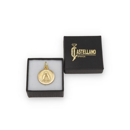 Medalla Virgen de la Soledad en Oro 18k Modelo Grande