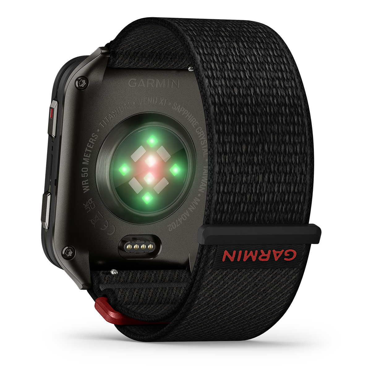 Reloj Garmin Venu X1 Negro Titanio y Correa Nailon Negro 010-02980-02