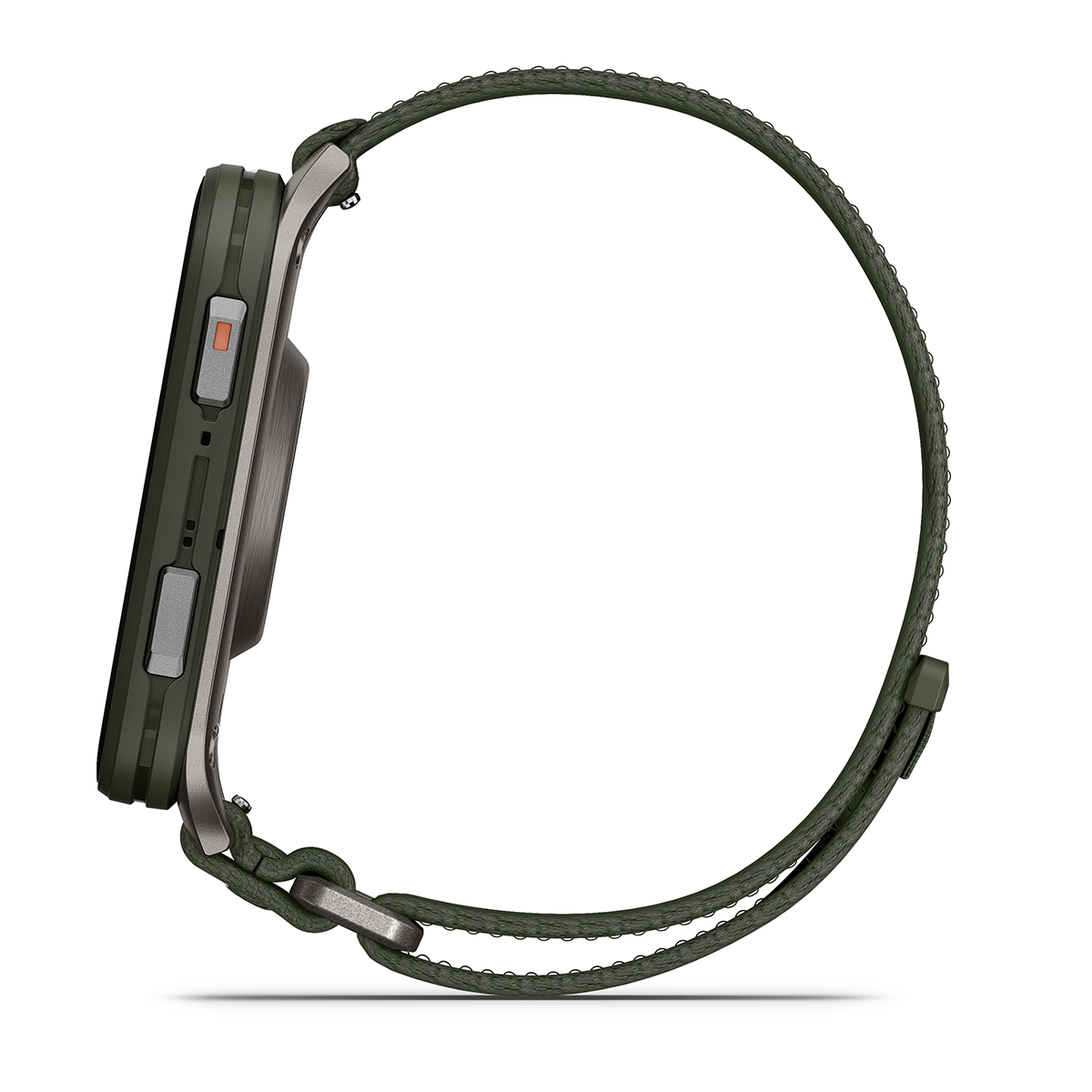 Reloj Garmin Venu X1 Verde Titanio y Correa Nailon Verde 010-02980-03
