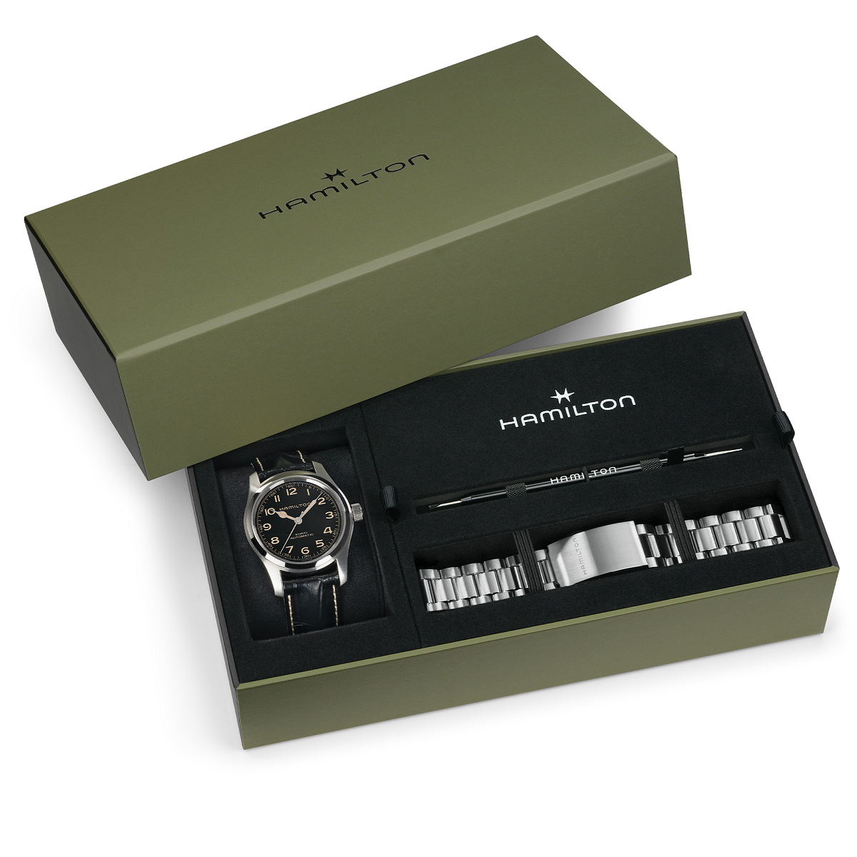 Reloj Hamilton Khaki Field Kit con Brazalete Murph 42mm H70605732