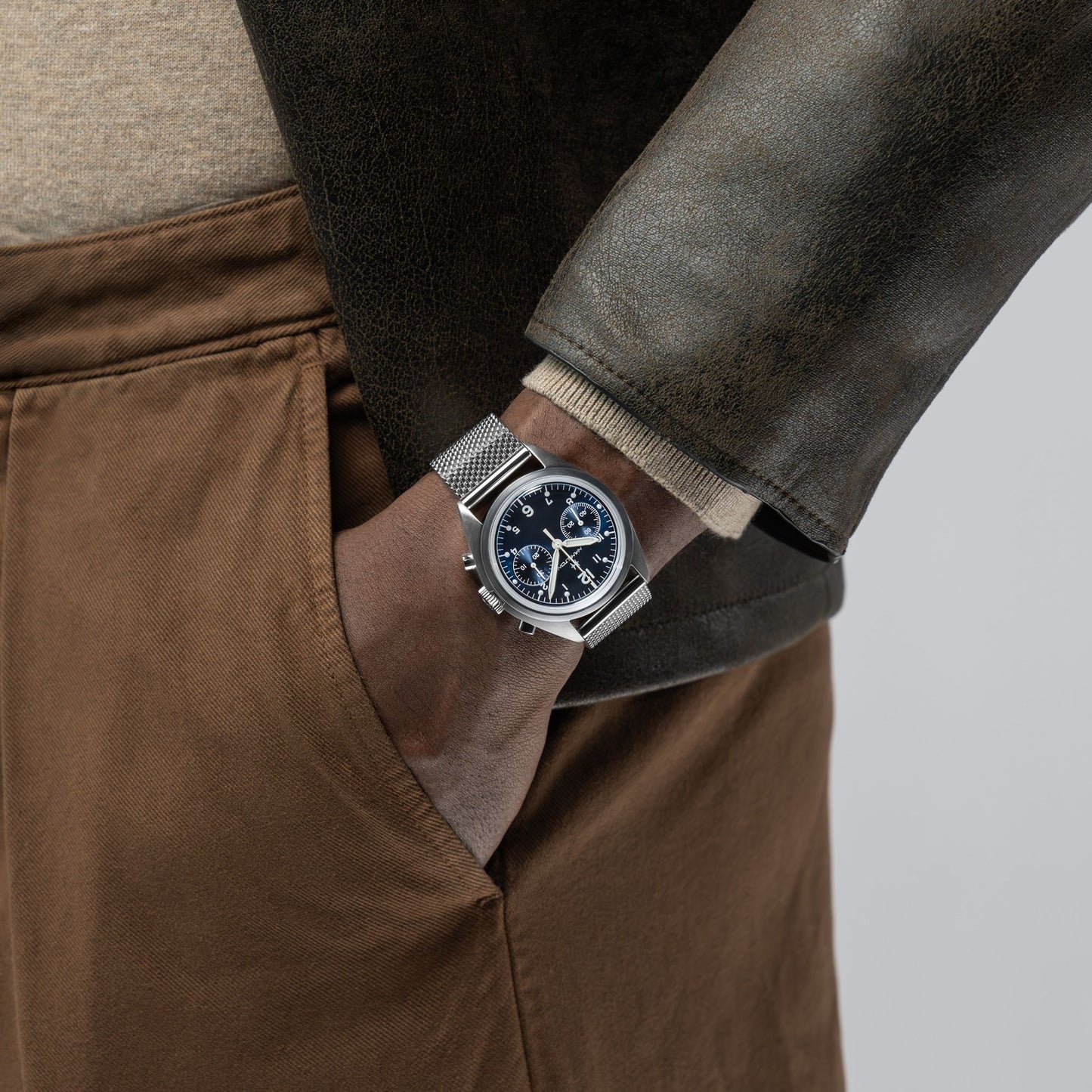 Reloj Hamilton Khaki Aviation Pilot Pioneer Mechanical Chrono H76409140