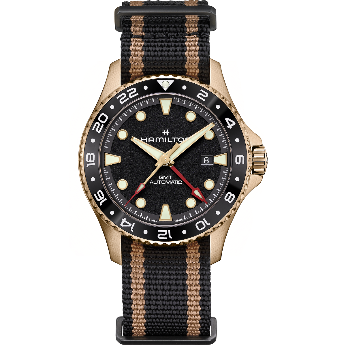 Reloj Hamilton Khaki Navy Scuba Automatic GMT 43mm Bronce H82565930