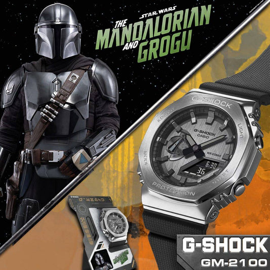 Reloj Casio G-SHOCK x STAR WARS: The Mandalorian and Grogu GM-2100-1A-MAN