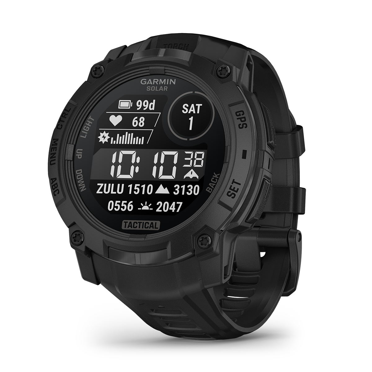 Reloj Garmin Instinct 3 - 50mm, Solar Tactical Edition Negro 010-02935-50