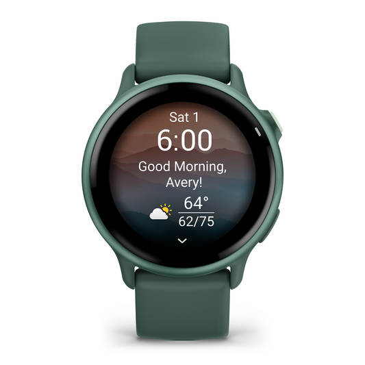 Reloj Garmin Vivoactive 6 Verde Metálico con Correa Verde 010-02985-02