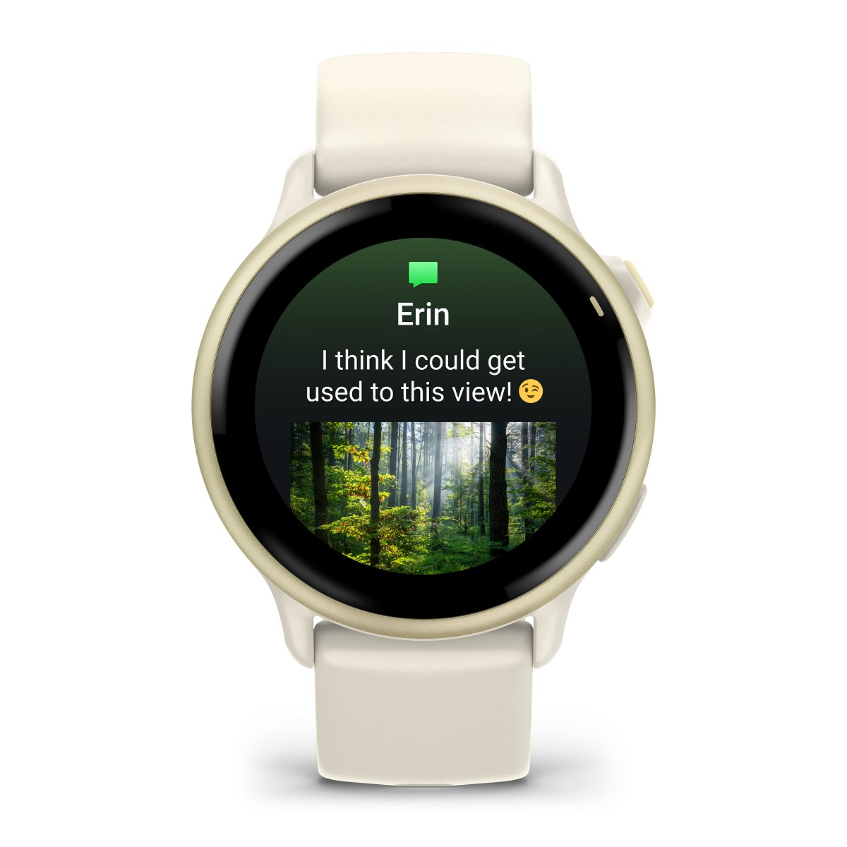 Reloj Garmin Vivoactive 6 Oro Lunar con Correa Hueso 010-02985-01